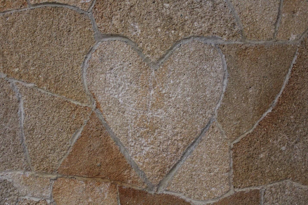 Figure 16 - Heart Shaped Coquina Stone - (photograph by Randy Jaye – August 2018).