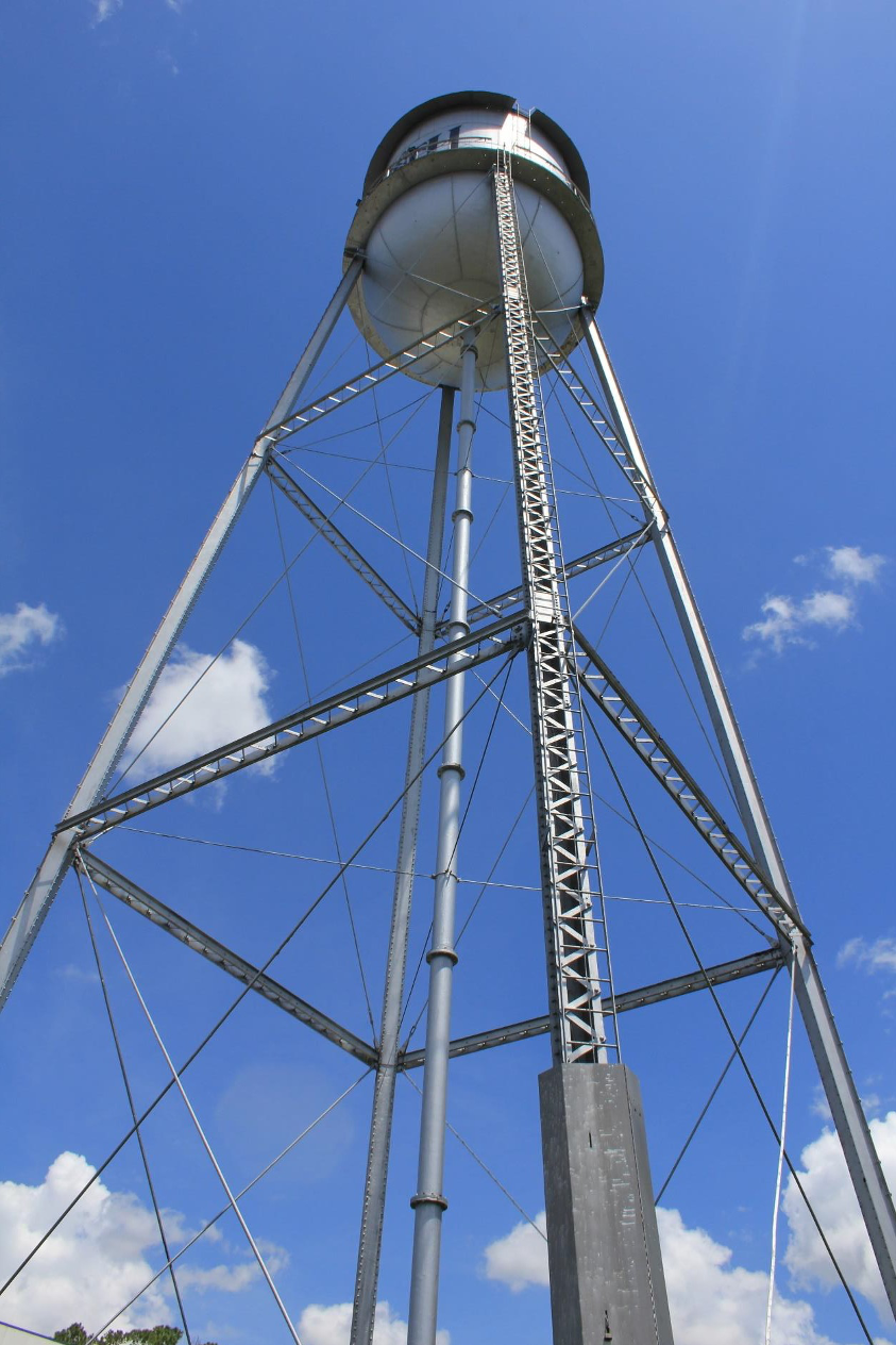 Figure 5 - Ladder on the SW steel column of the Water Tower – (photograph by Randy Jaye – August 2018).