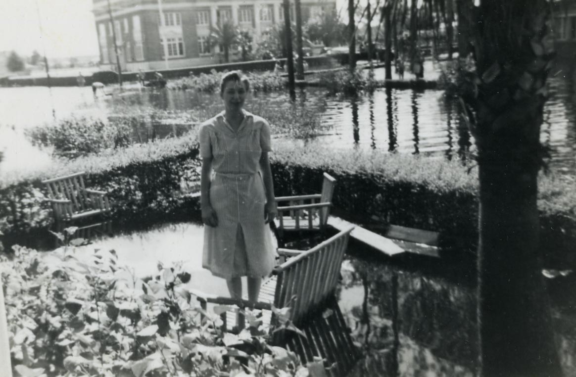 1941 Flood, Courthouse in background