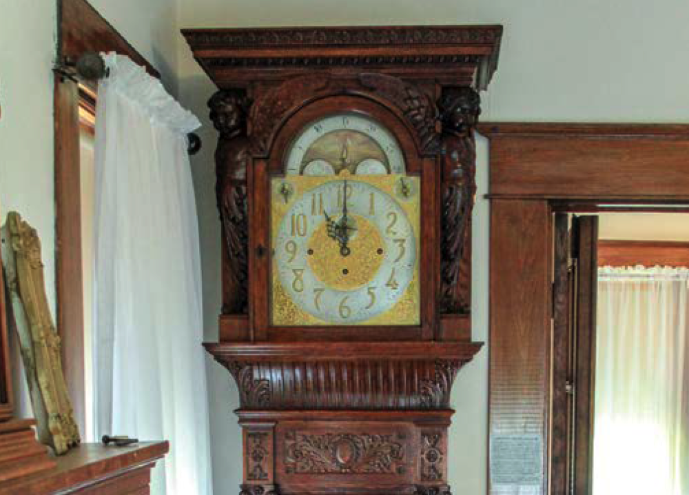 Prominent Hall Clock