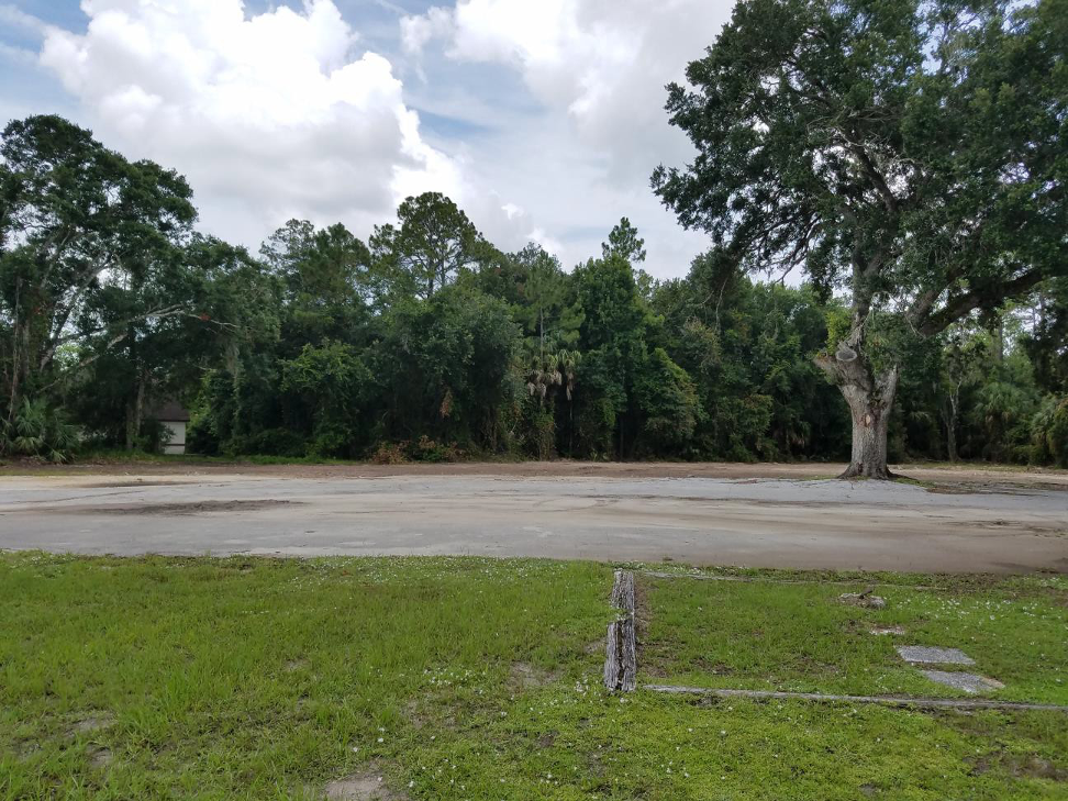 Figure 15 - Demolition completed – a vacant lot marks the spot where the WPA-Built Flagler County Jail once stood - Photo taken by Randy Jaye on July 18, 2019.