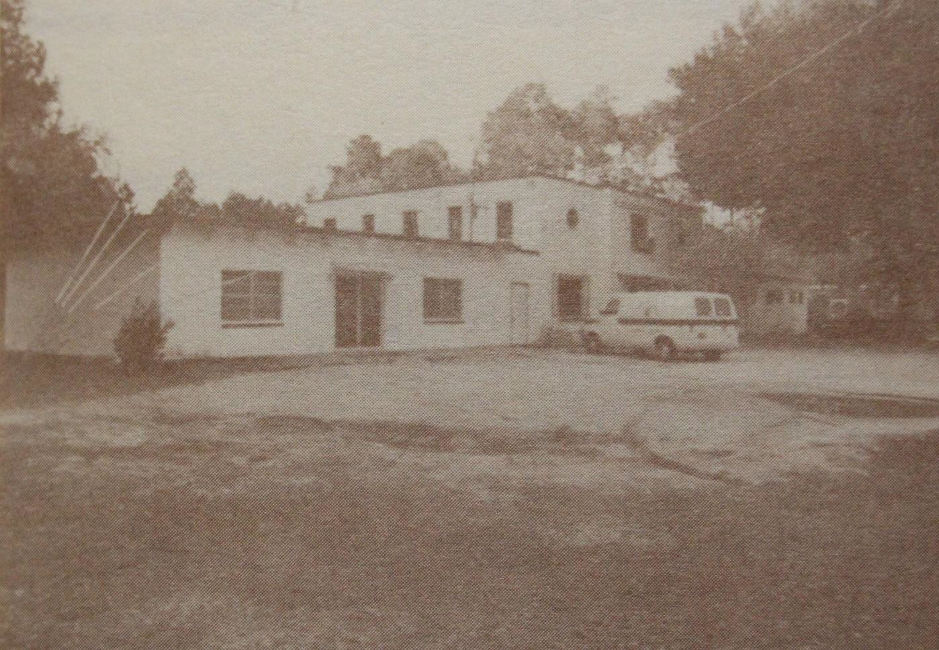 Figure 3 – WPA-Built Flagler County Jail with additions – photo ca. 1988. Source: The Pictorial History of Bunnell – Flagler County Historical Society.