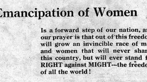 Emancipation of Women from Bunnell Ad