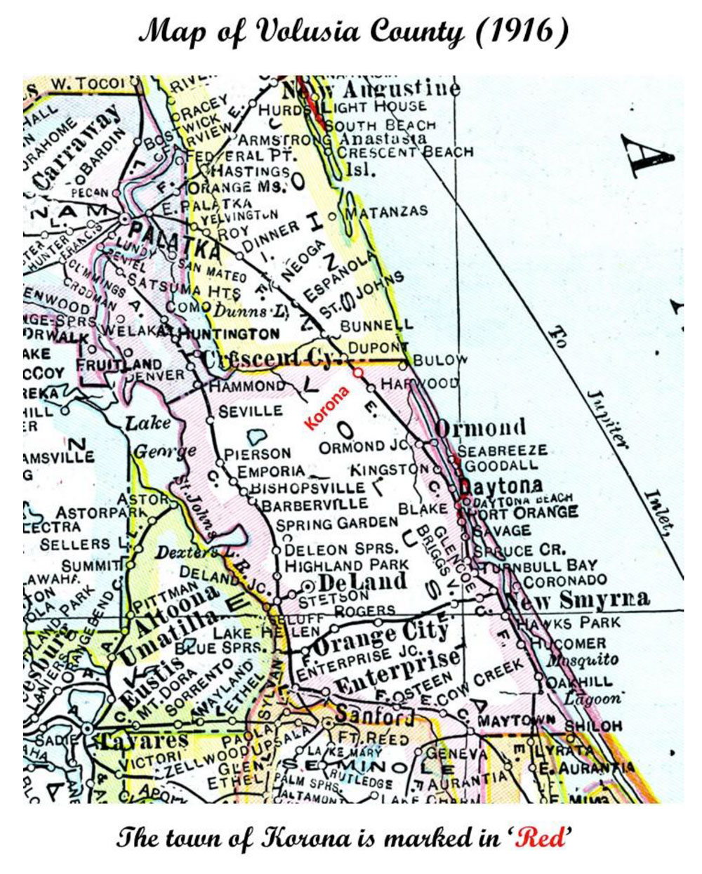 Map of Korona