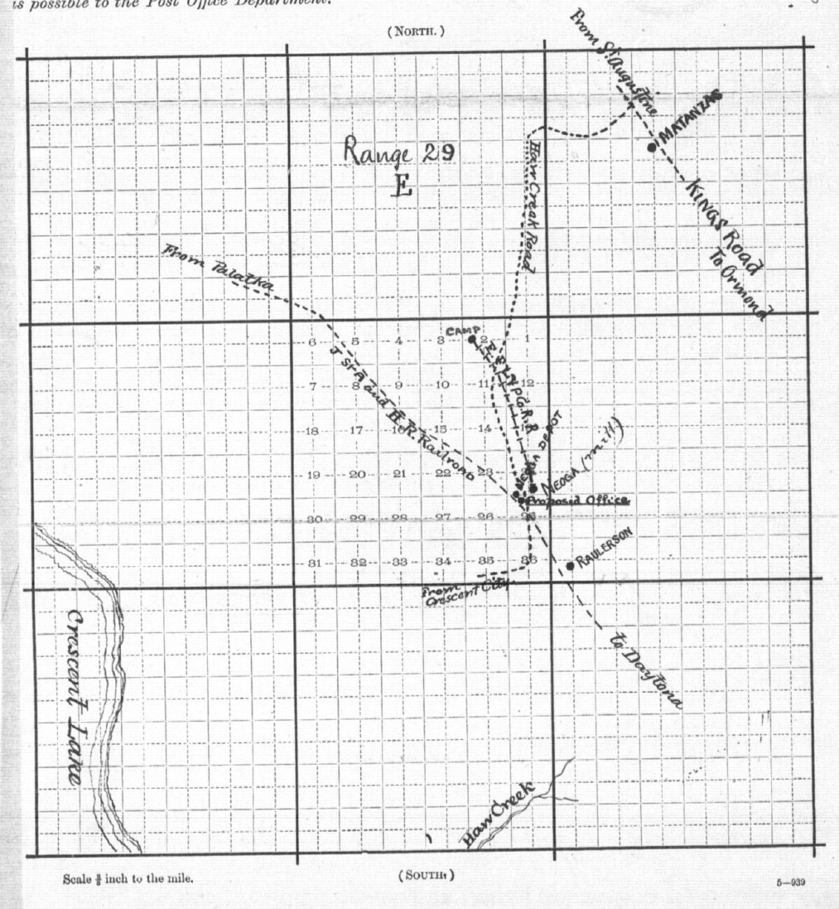Neoga 1891 site application map